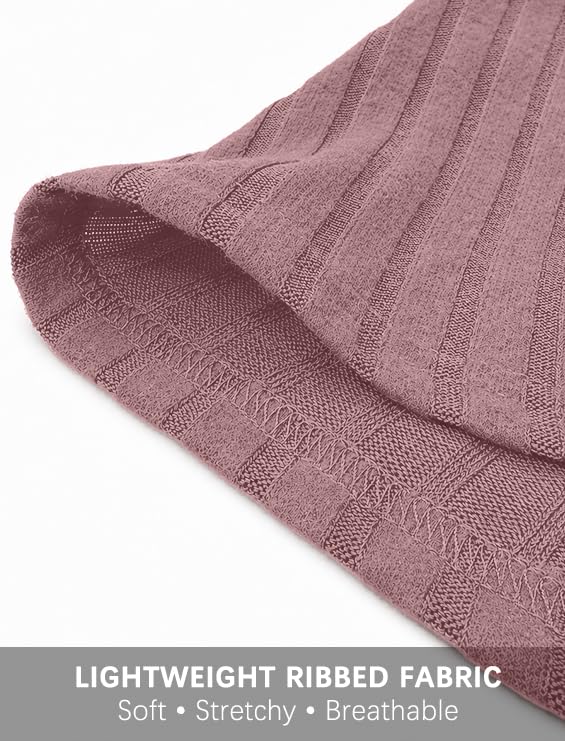 Genhoo Womens Maternity Tops Long Sleeve Maternity Shirts Henley Clothes - color: Dusty Pink, size: Large