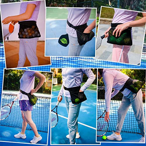 Tennis & Pickleball Ball Holder Waist Pouch for Practice, Training & Drills