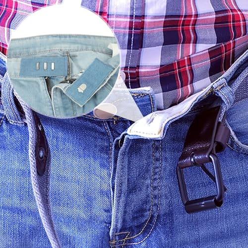 MECCANIXITY 5pcs Black Pants Waist Button Extenders for Women Men 3" - color: Black, size: 3"