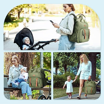 mommore Breast Pump Bag for Spectra S1/S2 & Medela with Insulated Cooler - color: Green