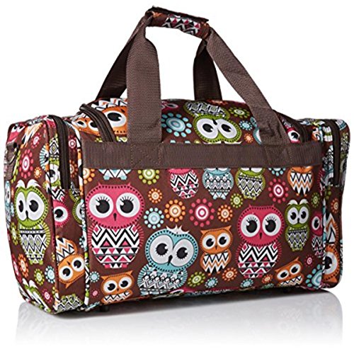 Rockland 19" Polyester Duffel Bag, Owl - color: Owl, size: 19"