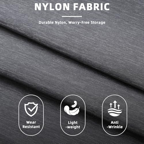 BAGAIL Lightweight Compression Packing Cubes for Travel, 6 Set, Dark Grey - color: Dark Grey