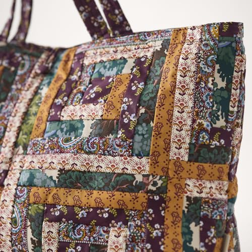 Vera Bradley Women's Premium Cotton Hathaway Tote Bag - color: Fall Harvest Patchwork