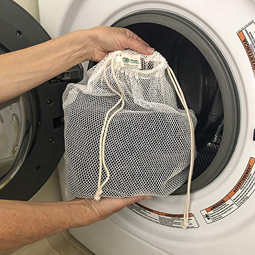 Simple Ecology Organic Cotton Mesh Laundry Bag – Small 2-Pack - size: Small 2-pack