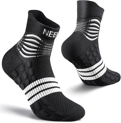 NEENCA Professional Compression Socks for Women Men Circulation, 20-30 mmHg - color: Black White, size: Small