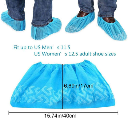 Shoe Covers Disposable 2800 Pack (100 Pairs) - size: (8-12.5 Women/8-12 Wide Men) (Pack of 14)