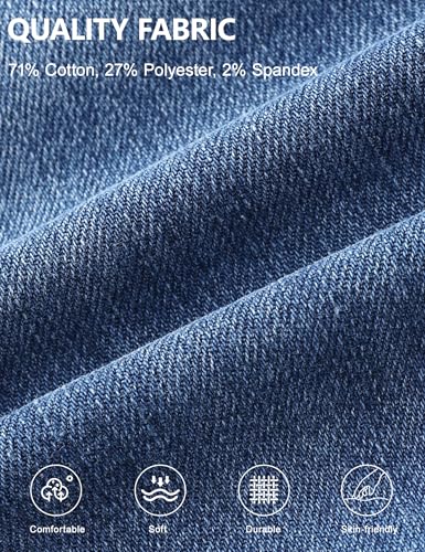 Foucome Women's Maternity Jeans Wide Leg Pregnancy Capris - color: Dark Blue, size: Small