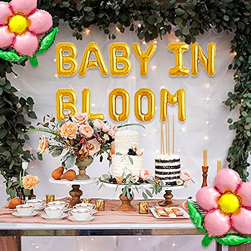JeVenis Baby in Bloom Baby Shower Decorations Floral Backdrop Decoration