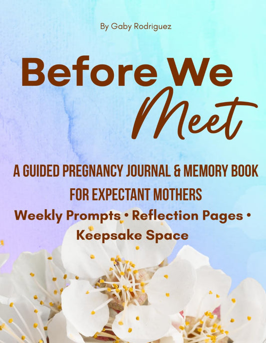 Before We Meet: A Guided Pregnancy Journal & Memory Book for Expectant Mothers Weekly Prompts · Reflection Pages · Keepsake Space