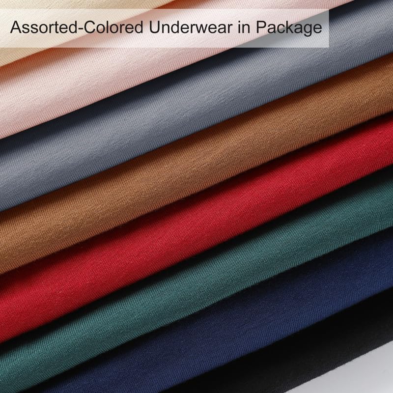 Angelhood Cotton Maternity Underwear Under Bump, Healthy Pregnancy Panties Postpartum Underwear 8 Pack with Laundry Bag - color: 8 Pack Multicoloured E, size: Medium